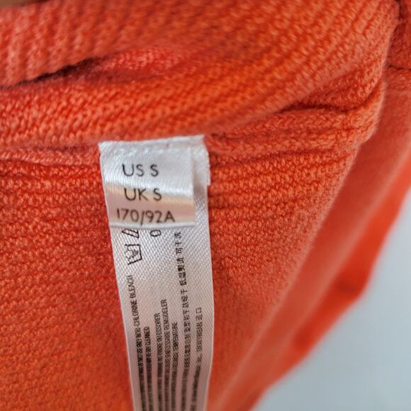 Free People Womens Trixie Beach Maxi Ribbed Knit Sweater Dress Size Small Orange - Picture 5 of 9